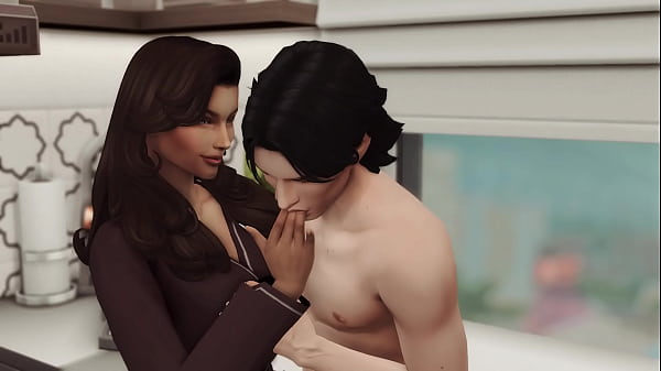He Has Morning Sex With His Supervisor In Her Kitchen! | Sims 4 Adult Machinima