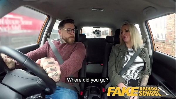 Fake Driving School 2 Freshmen Have Sexy Backseat Sex When Instructor Leaves