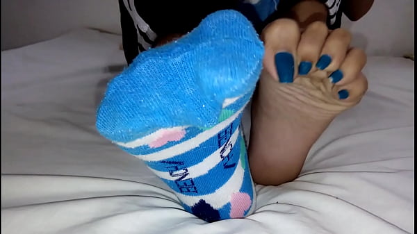 Asian Long Soles Sock Disrobe