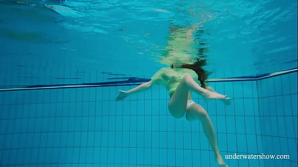 Russian Sexiest Chick Platinum Tiny Boobs Nina Mohnatka Swimming