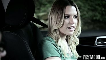 Desperate Barely-legal Hammers Driving Instructor Outdoors For Her License