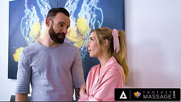 FANTASY MASSAGE - Masseuse Presents Sizzling POV Massage To Her Siblings Hubby
