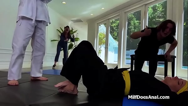 Pounding Sizable Jug Mommies Booty Opening During Judo Training