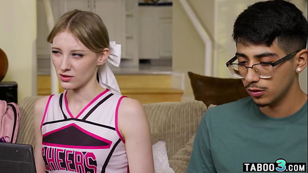 Coed Cheerleader Melody Marks Loosing Her Virginity On A Shy Men Dark Cock