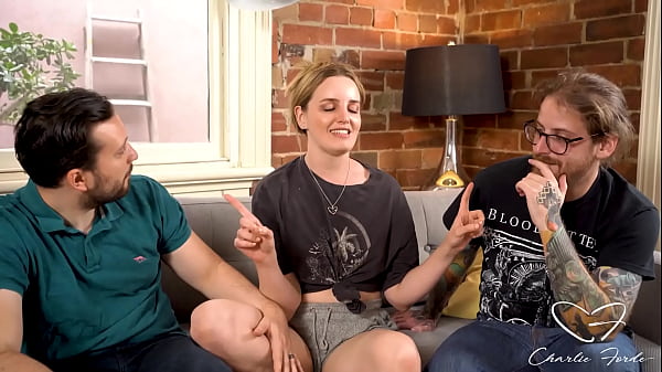 Charlie Forde Got Dicked In 3some! Lucky David & Alex Jizz On Her!