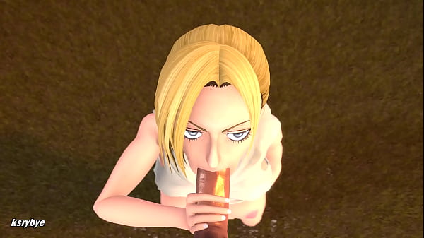 Annie Leonhart Lo Chupa Una Polla Tan Rico Como Toda Una Puta - Shingeki No Kyojin