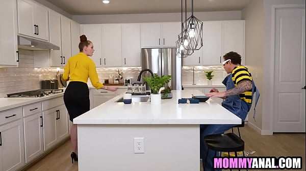 Stepson Found Out Stepmommy Is Wearing Buttplug
