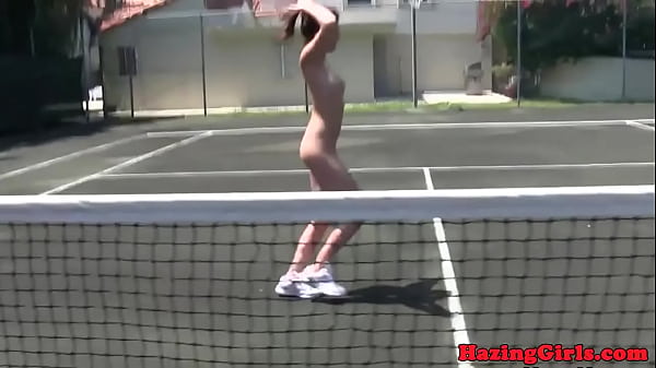Hazing Dolls Eating Cunt On A Tennis Court