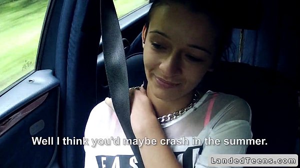 Dark-haired Coed Got A Mammoth Rod In Car POV