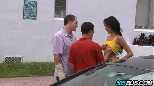Sizzling Raven-haired Pornstar Breanne Benson Takes Two Shafts 1.2