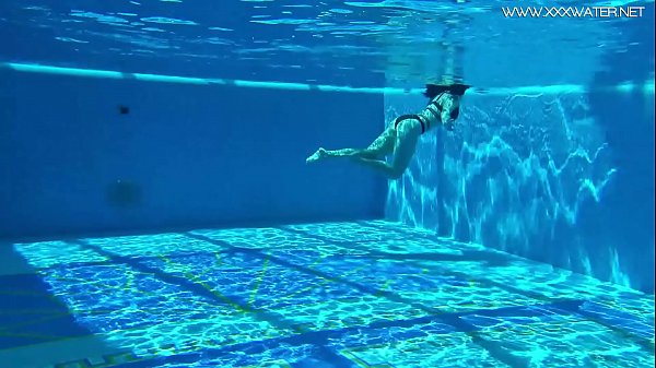 Sexy Spanish And Russian Coed In The Pool Naked