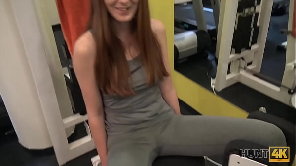 HUNT4K. Magnificent Chick Delivers Trimmed Vagina For Cash In The Gym