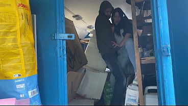 A Warehouse Worker Fucked The Manager Forceful Right There On The Boxes And Put Her In Her Place