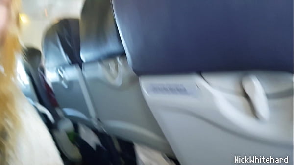 Airplane ! Frisky Pilot's Hotwife Flaunts Massive Naturals In Public