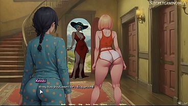 He Gets A Giant Boner In Front Of Four Alluring Honeys - Moonripple Lake 07 Developed By BCG - 3D Porn Game
