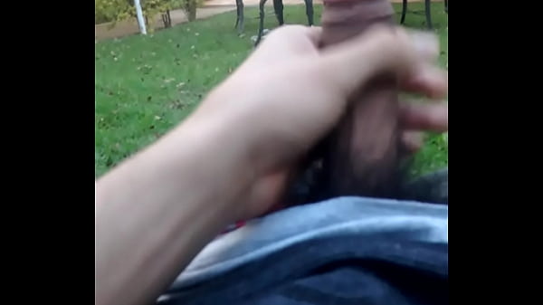 Stroking Off At The Backyard (punheta No Quintal)