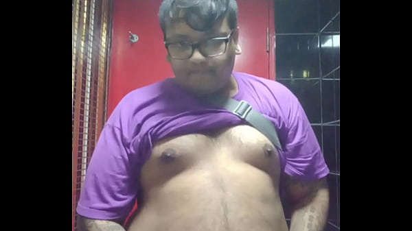 Vaibhav Pisses In A Public Toilet With His Tits & Belly Out