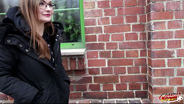 GERMAN SCOUT - German Dainty Glasses Coed Small Emily Pick Up And Talk To Casting Ram