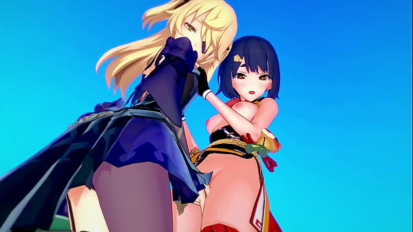 Genshin Impact - Xiangling And Fischl Lesbian Sex [3D Hentai, 4K, 60FPS, Uncut]