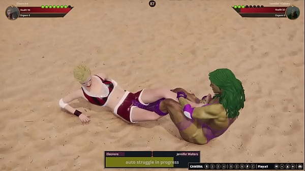 Eleonore VS Jennifer Walters (Undressed Fighter 3D)