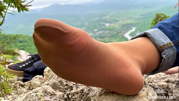 My Dainty Nylon Tootsies Shaking On The Top Of The Mountain
