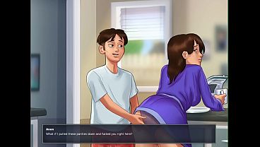 Drilling My HOTWIFE Stepmommy Debbie In The Kitchen [Summertime Saga Full Scene]