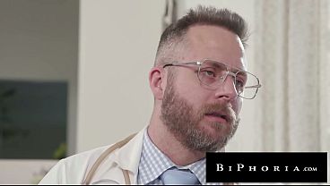 BIPHORIA - "Too Much Sexual Tension & Not Enough Release" - Muscle Bear Bi Doc Nails Scorching Patients & Well Hung BF