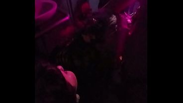 Amateur - 3 Chicks Handing Blowjobs In A Club Bathroom In 3 Boys PV
