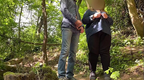 HOTWIFE With Natural Huge Tits Made Me Cream In Nature