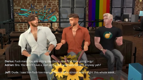 Hunky Sims 4 - Alluring Group Sex (Three Studs And A Horny Skank)