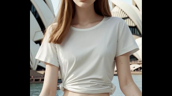 Modeling In Lingerie At The Sydney Opera House