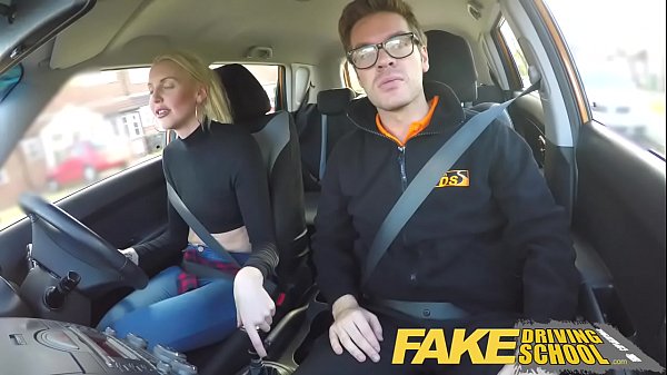 Fake Driving School Lesson Ends In Suprise Spraying Peak And Cum-fill