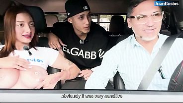 Top-heavy Devil Khloe Rides Her Man's Massive Cock In The Car Until He Stretches Her Honeypot With Hot Spunk | Juan Bustos ROAD