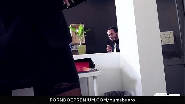 BUMS BUERO – Silicone Boobs Get Seed Sprayed In Frantic Office Fantasy Pound