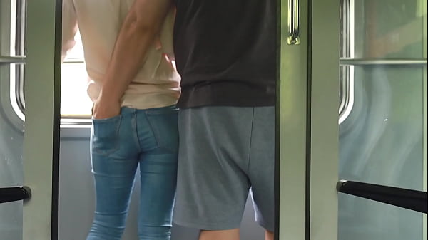 An Unknown Babe Touches My Dick In The Train And Then I Jerk Off In The Bathroom.