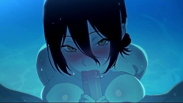 Reze Y Denji Cogiendo Duro En La Piscina | Chainsaw Guy