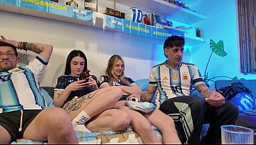 Argentina Vs Inglaterra (live Present During The Match)