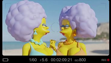 Simpson Lesbian Kiss