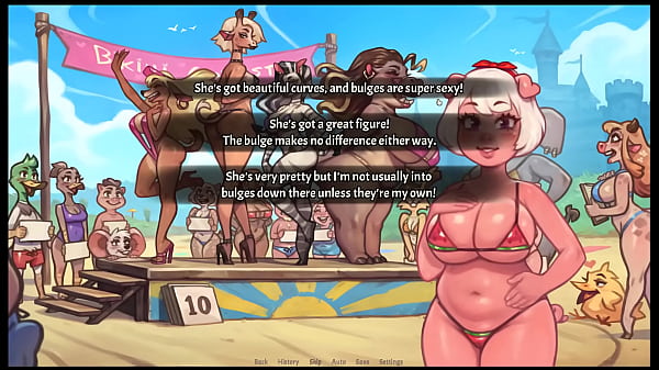My Pig Babygirl [ HENTAI Game PornPlay ] Ep.27 Accidental FUTANARI Boner In Front Of The Crowd During The Bikini Contest