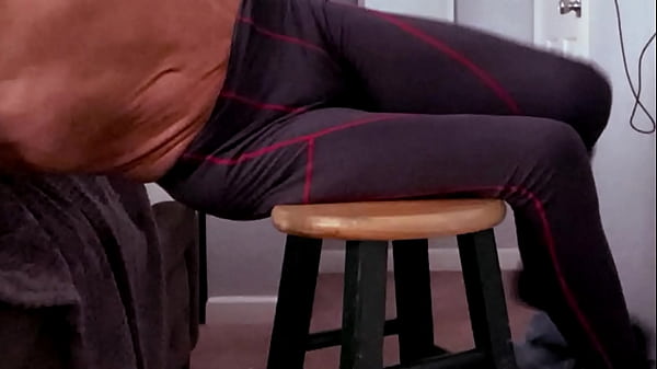 Relaxing Sample : Thorough Frame Double Feature Gaping And Grinding In Compression Tights Meditation Workout Widen With Soothing Tunes