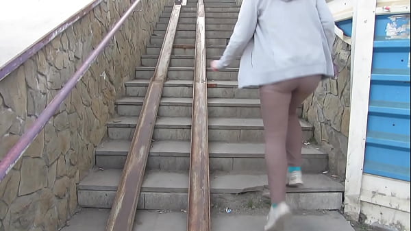Public Piss. Stepmom Savors To Urinates On Stairs And Outdoors. Homemade Fixation.