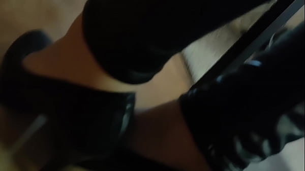 Latex Huffs Ass Cherish - Sniffing Her Ass In Latex Pants