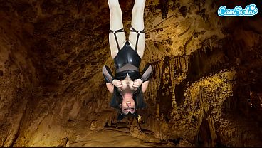 Camsoda - Sexy Amateur Young-babe In Bat Costume Masturbates Upside Down Has Epic Orgasm