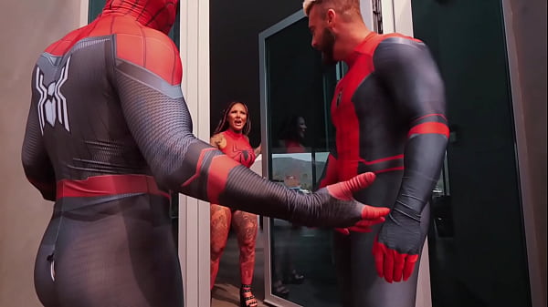 Colossal Rump Spider-Girl Gets Hard Hard DP After Comic Convention - Mandi Cat, Alfie, Steve Rickz