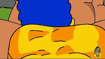 Eventually Get To Drill Large Rear Marge Simpson From The Simpsons 2D Animation Cartoon