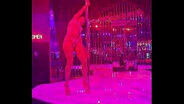 Pole Dance Practice At The Disrobe Club