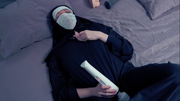 When The Nun Fancies To Bang She Takes Two Dildos. For Rump And Slit