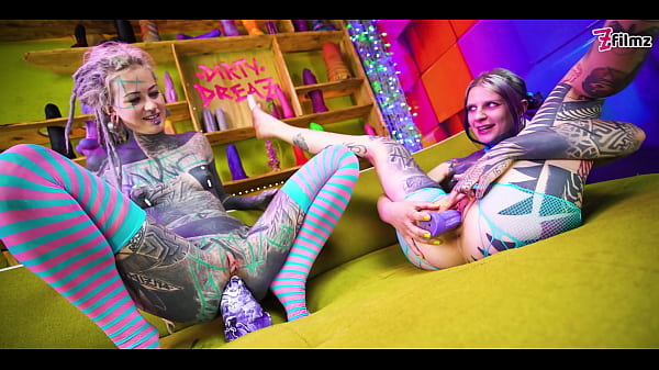 Two Inked Lesbians Stretch Each Other’s Rumps With Giant Toys — Open Gape Holes, ATM Action, And Legit Orgasms