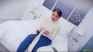 Raven-haired Next-door Cutie With Massive Knockers Hogtied Bound Gulped With Tape And Absolutely Helpless In Her Firm Restraint Play BDSM Pantyhose Encasement EP