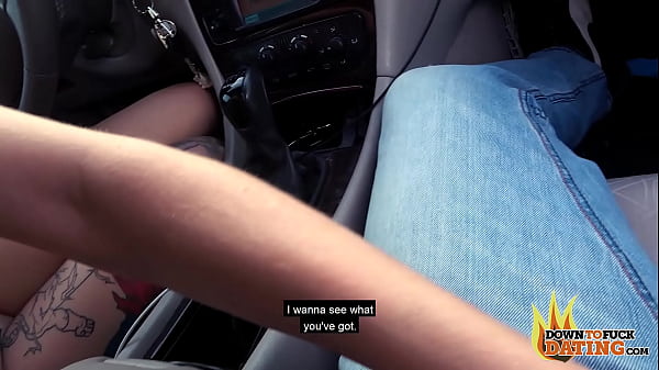 PublicSexDate - Tiny Light-haired Tramp Claudia Nurses Outsider Member In Her Car